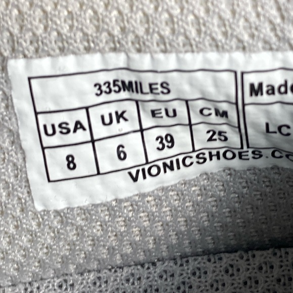VIONIC 335Miles White  Brisk Walking Athletic shoes Women’s 8 - Picture 6 of 7